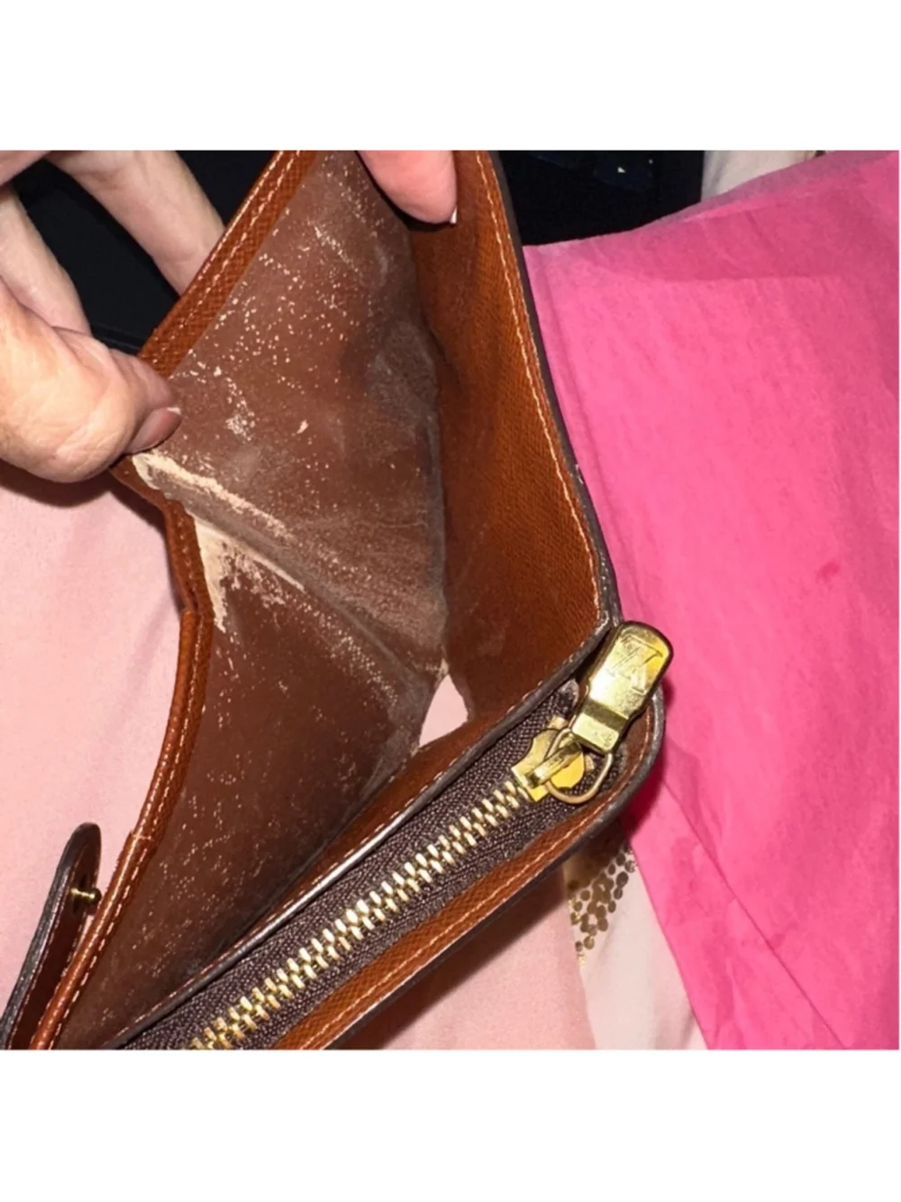 Louis Vuitton Brown and Gold Monogram Wallet